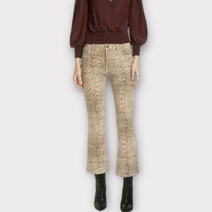 FRAME Le Crop Mini Boot in leopard print